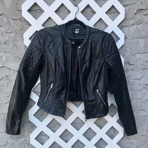Pleather Moto Jacket !